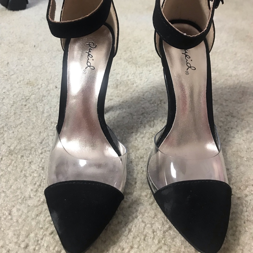 Black Velvet High Heels